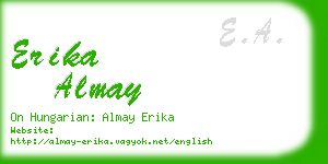 erika almay business card